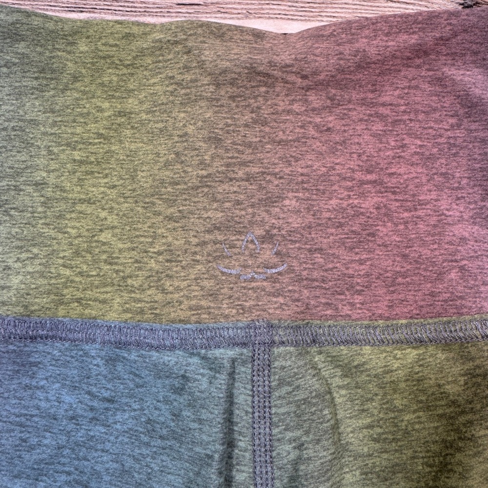 Beyond Yoga Women Leggings XS Rainbow Space Dye High Waisted Activewear Pants - Picture 5 of 9